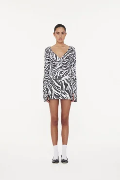 Dame ROTATE Birger Christensen T-Shirts & Toppe>SEQUINS V-NECK TOP