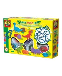 - Modellervoks - Dino Megasæt med udstikkere-SES Creative Online