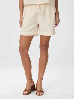 Shala Linen Shorts-Neo Noir Discount