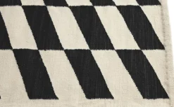 Outlet Shift Kelim Rug-W140 x L200-Black Gulvtæpper