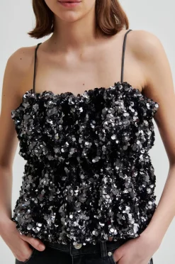 Shiny Strap Top-Second Female New