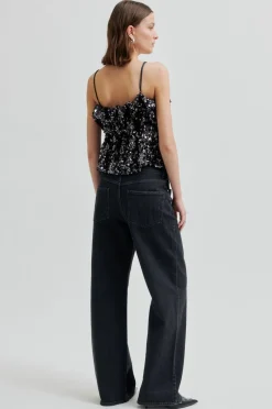 Shiny Strap Top-Second Female New