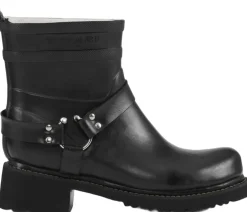 Outlet Short Biker Rubber Boots Dame Gummistøvler