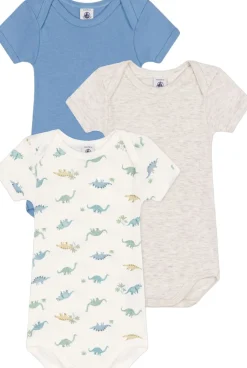 Børn Petit Bateau Bodies>SHORT SLEEVE BODYSUIT 3M