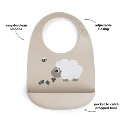 Silikone hagesmæk Sheepy-Done by Deer Clearance