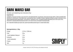 Hot Simply® DARK MARCI chokoladebar (40g) Chokolade