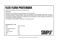 Clearance Simply® FLEXI FLORA Proteinbar (40g) Chokolade