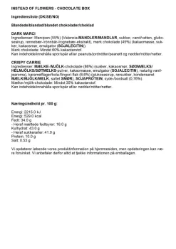 Simply Chocolate Chokolade>Simply® INSTEAD OF FLOWERS chokoladeæske (180g)