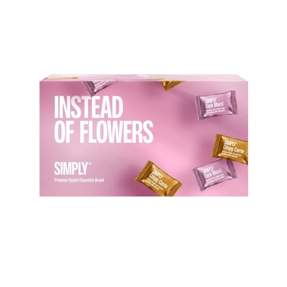 Simply Chocolate Chokolade>Simply® INSTEAD OF FLOWERS chokoladeæske (180g)
