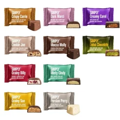 Online Simply® JOYFUL CHOCOLATE chokoladeæske (500g) Søde Sager|Chokoladekurve