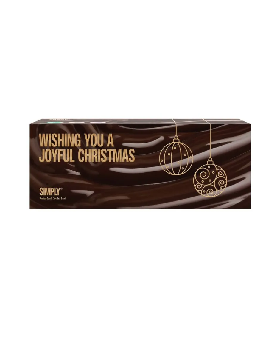Simply Chocolate Søde Sager|Chokoladekurve>Simply® JOYFUL CHRISTMAS chokoladeæske (500g)