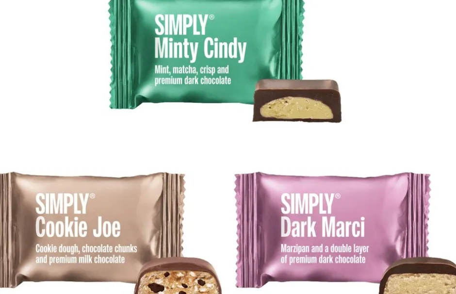 Simply Chocolate Søde Sager|Chokoladekurve>Simply® JOYFUL CHRISTMAS chokoladeæske (500g)