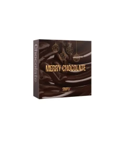 Simply® MERRY CHOCOLATE chokoladeæske (500g)-Simply Chocolate Hot