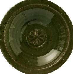 Hot Skål m/blomst grøn rustik Avignon Børn Børneservice