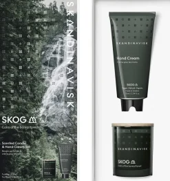 Skandinavisk Dufte Til Hjemmet>SKOG Scented Candle & Hand Cream Set