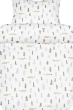 Børn Høie Børneværelse>Skovtur baby sengesæt dæmpet brun