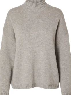 Hot SLFCILLE LS CASHMERE BLEND KNIT HIGH NECK NOOS Dame Cashmere|Strik
