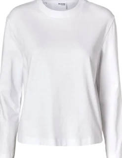 Online SLFESSENTIAL LS BOXY TEE NOOS Dame T-Shirts & Toppe