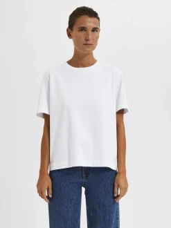 SLFESSENTIAL SS BOXY TEE NOOS-Selected Outlet