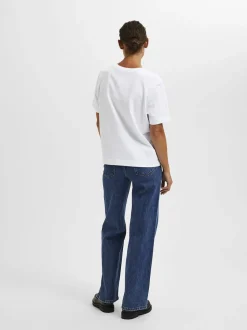 SLFESSENTIAL SS BOXY TEE NOOS-Selected Outlet