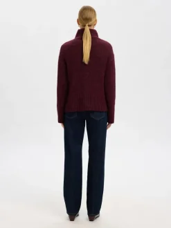 SLFGABRIELLA LS KNIT HIGH NECK NOOS-Selected Sale