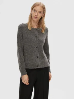 Outlet SLFLULU LS ALPACA BLEND KNIT SHORT CARDIGAN B NO Dame Strik