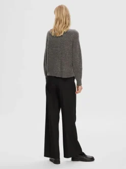 Outlet SLFLULU LS ALPACA BLEND KNIT SHORT CARDIGAN B NO Dame Strik