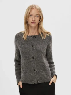 Outlet SLFLULU LS ALPACA BLEND KNIT SHORT CARDIGAN B NO Dame Strik
