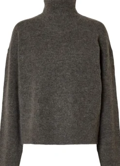 Sale SLFLULU LS KNIT ROLL NECK NOOS Dame Strik