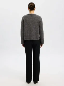 Dame Selected Strik>SLFLULU NEW LS KNIT CARDIGAN NOOS