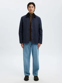 Best SLHDANE LS KNIT STRUCTURE HALF ZIP Strik