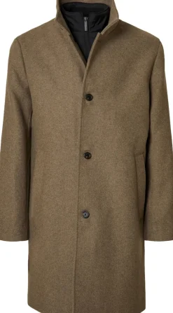 Selected Jakker & Frakker>SLHRAINAR WOOL BLEND COAT NOOS
