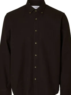 Selected Skjorter>SLHREGNOAH MIX BDWN LS SHIRT CAMP