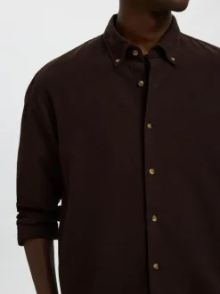 Selected Skjorter>SLHREGNOAH MIX BDWN LS SHIRT CAMP