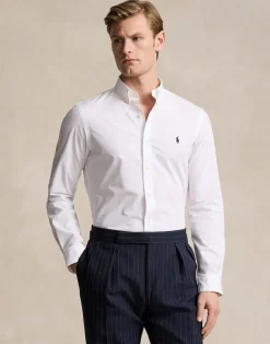 Slim Fit Stretch Poplin Shirt-Polo Ralph Lauren Outlet