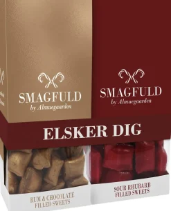 Best Smagfuld Gavepakning - ELSKER DIG (rød/bronze) Blandet Kurve|Bolcher