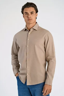 Soft indigo stretch shirt L/S-Lindbergh Hot