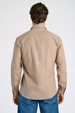 Soft indigo stretch shirt L/S-Lindbergh Hot