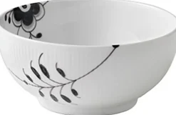 Sort Mega Riflet 180 cl. skål-Royal Copenhagen New