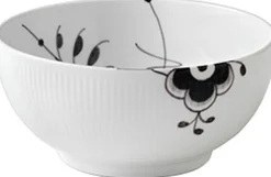 Sort Mega Riflet 180 cl. skål-Royal Copenhagen New