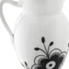 Royal Copenhagen Karafler & Kander>Sort Mega Riflet kande 38 cl