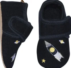 Børn Melton Hjemmesko>Space wool slippers