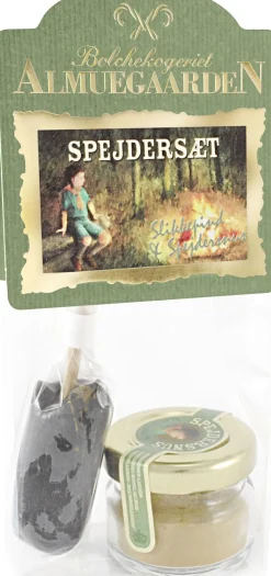 Spejdersæt - Lakrids-slikkepind og spejdersnus Bolcher