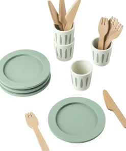 Børn Sebra Legemad & Køkkener>Spisesæt til 4, træ