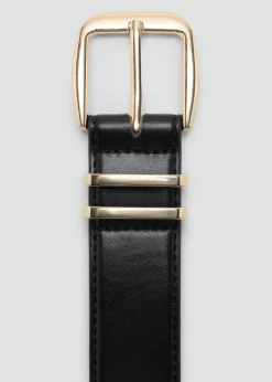 Square buckle belt-MANGO New