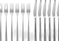 Gense Bestik>Steakbestik/grillbestik Fuga 12 dele Mat/Blankt stål