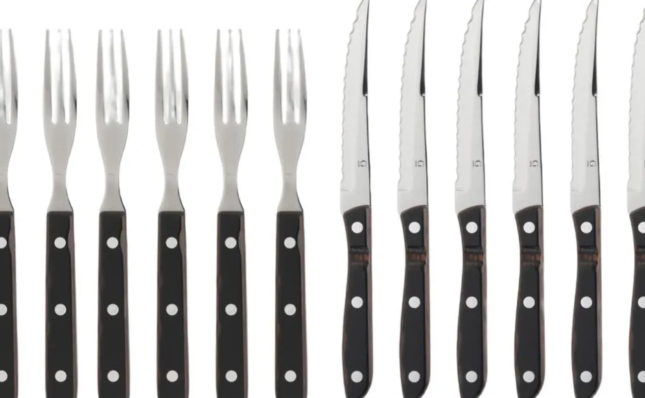 Online Steakbestik/grillbestik Old farmer classic 12 dele Træ/Stål Bestik