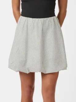 Clearance Stela Small Check Skirt Dame Nederdele