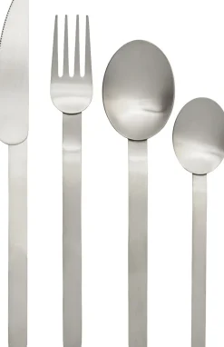 Outlet Stelo Cutlery - Set of 4 - Brushed Stainless Steel Bestik