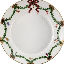Best Stjerne Riflet Jul 22 cm. tallerken Tallerkener|Julestel